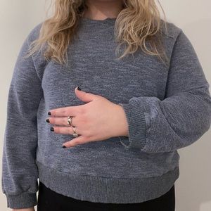 Abercrombie & Fitch Scoop Neck Balloon Sleeve Sweater